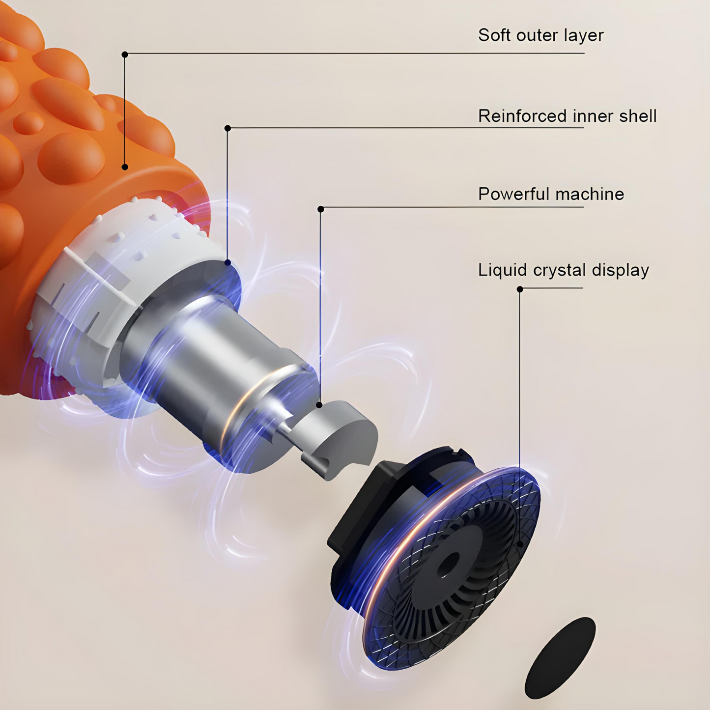 Vibrating Faszienrolle – Muskelmassage für Sport & Yoga