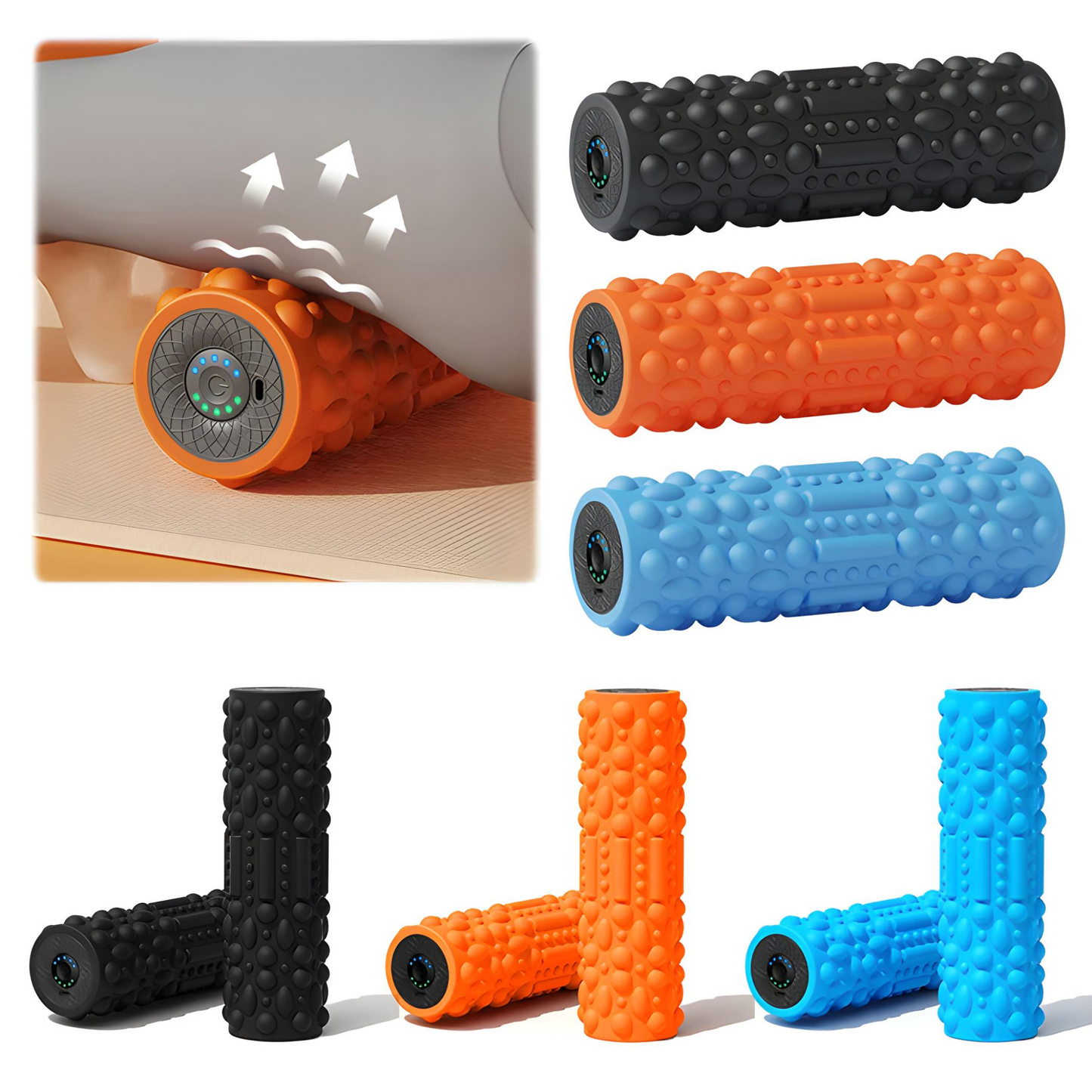 Vibrating Faszienrolle – Muskelmassage für Sport & Yoga