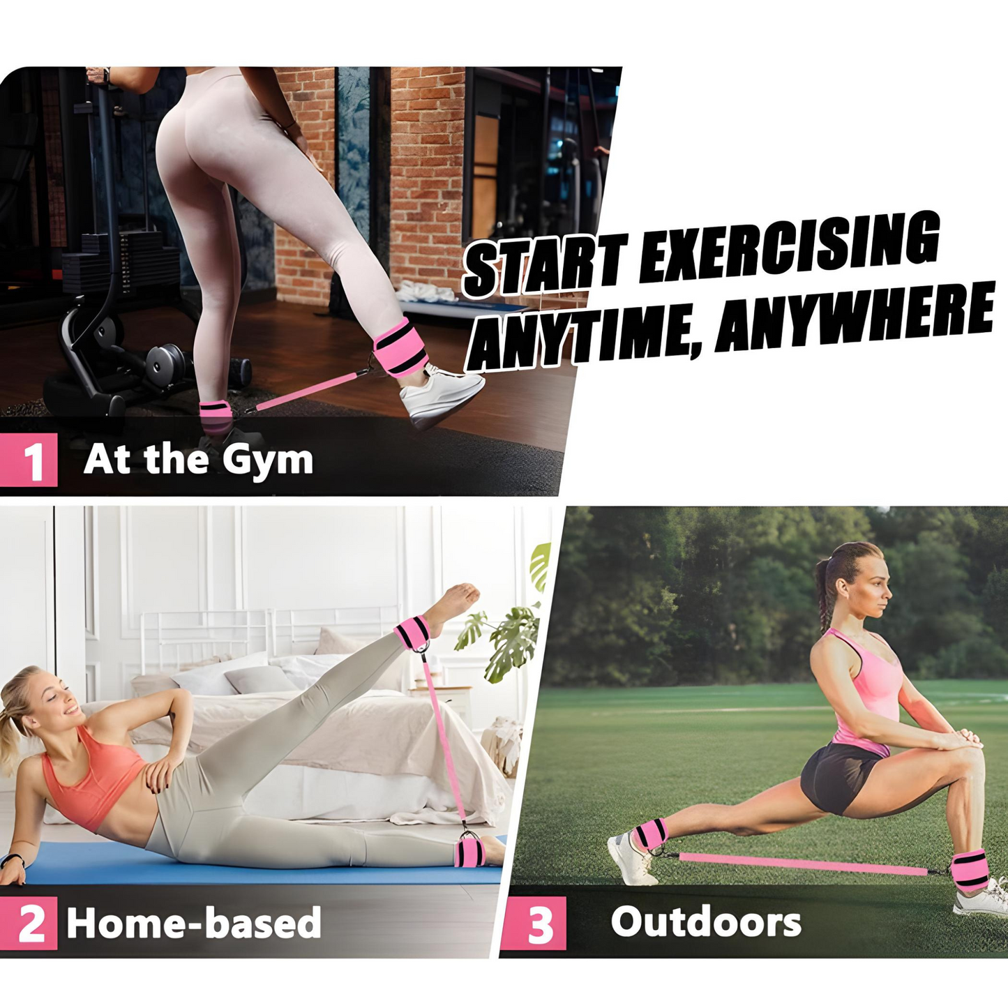 Elevate Your Workout with Ankle Resistance Bands for Stronger Legs and Glutes