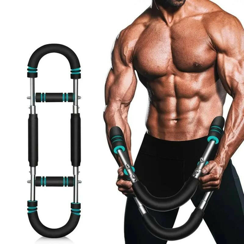 Transform Your Workout with the Adjustable 60-110Lb Arm Trainer - Portable Power Twister Bar for Ultimate Arm Strength Training