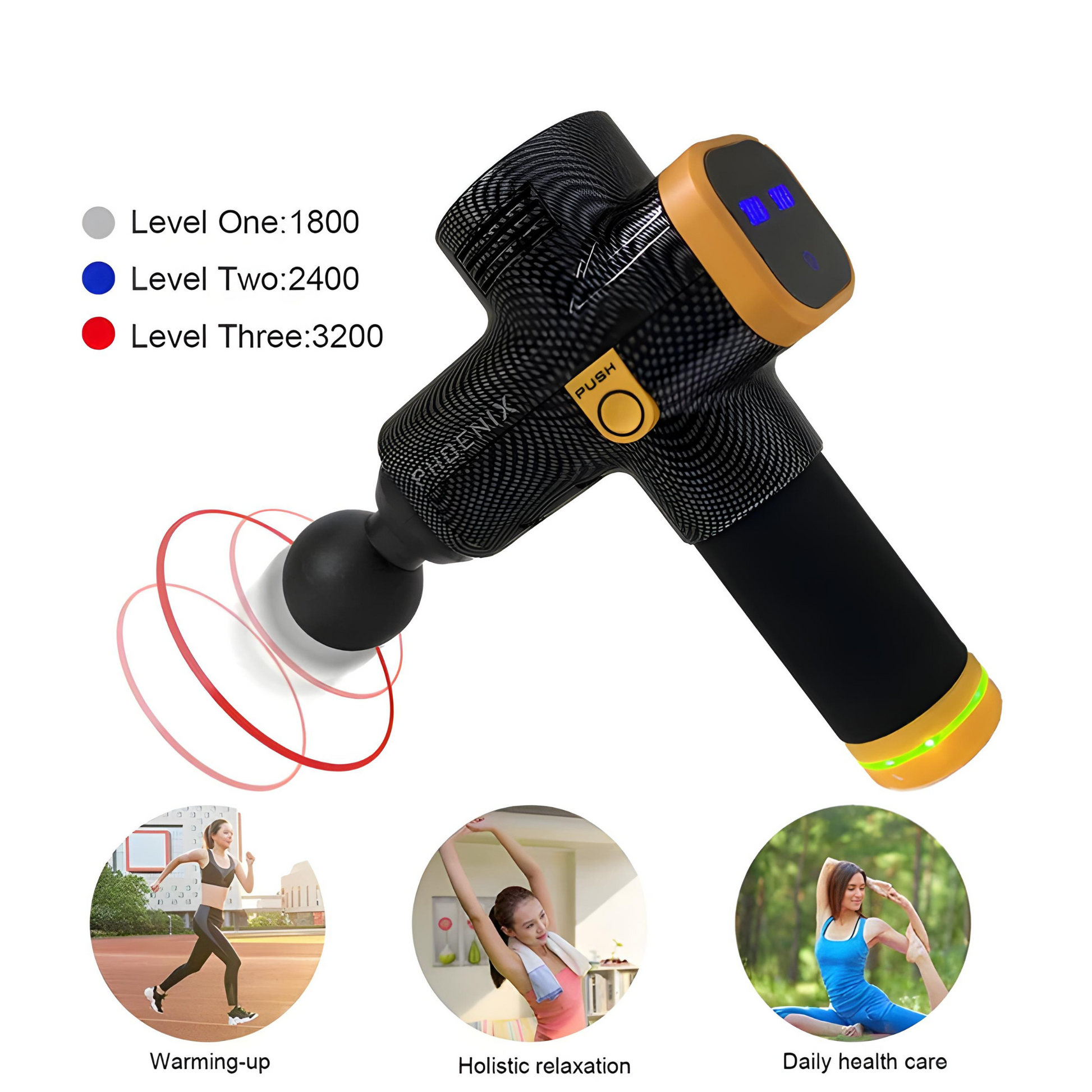 Massage Gun Phoenix A2 – Tiefengewebe Vibrationsmassagegerät