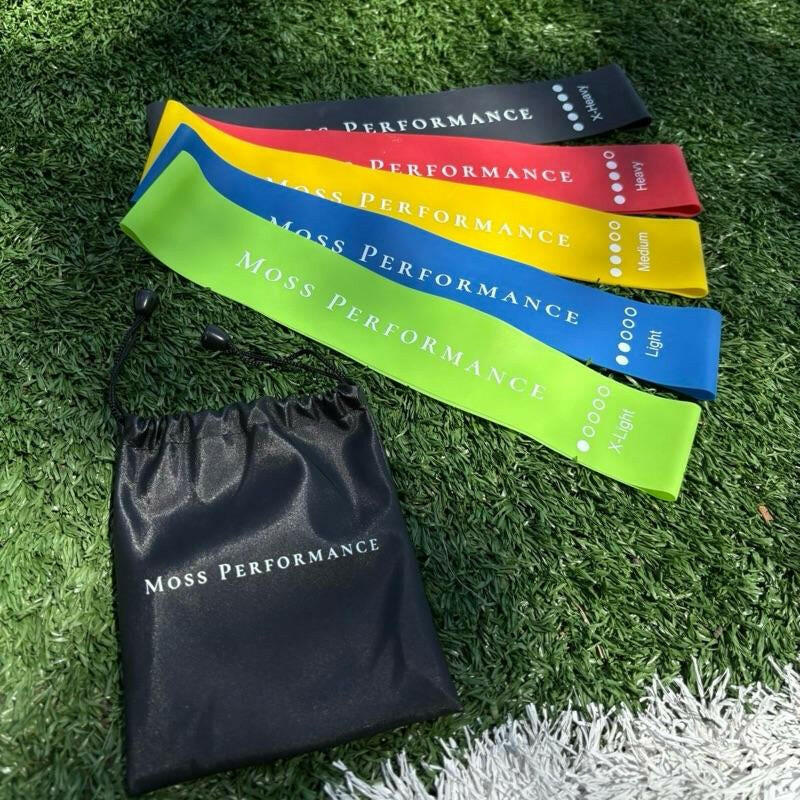 Unleash Your Strength with Moss Performance Premium Loop Resistance Bands - Complete Set of 5 for Ultimate Fitness Training!